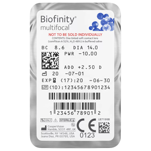 Biofinity multifocal losse lens als merk Biofinity multifocal
