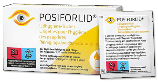 Posiforlid reinigingsdoekjes voor oogleden